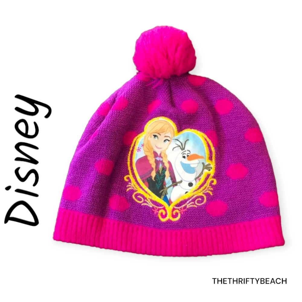 Disney Frozen Anna & Olaf Pom Pom Beanie
